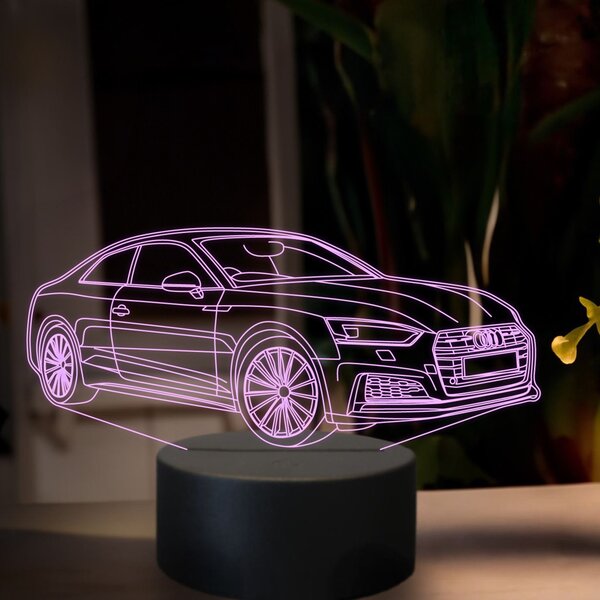 Beling 3D lampa, audi A5 couple s line 2015,7 farebná, VBN22