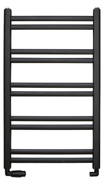 Regnis Retro, elektrické vykurovacie teleso 540x1280 mm, 600W, čierna matná, RETRO1280/540/D500/BLACK/ELE