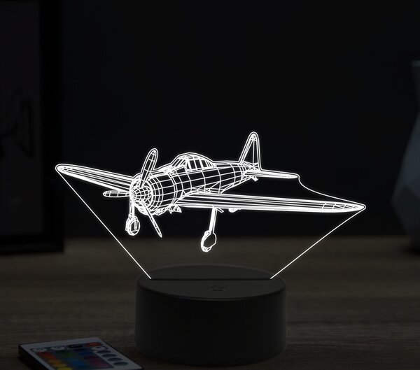 Beling 3D lampa, Mitsubishi A6M Zero, 16 farebná ULA3
