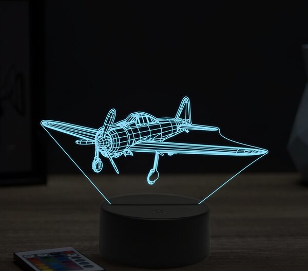 Beling 3D lampa, Mitsubishi A6M Zero, 16 farebná ULA3
