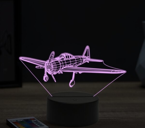 Beling 3D lampa, Mitsubishi A6M Zero, 16 farebná ULA3