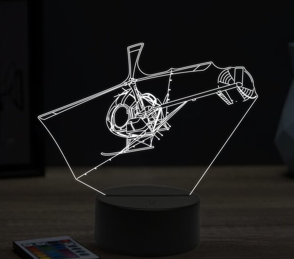 Beling 3D lampa,Agro helicopter, 16 farebná ULA6