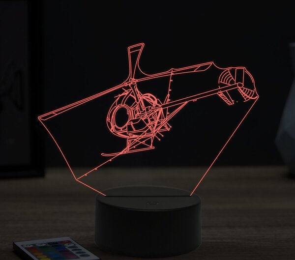 Beling 3D lampa,Agro helicopter, 16 farebná ULA6