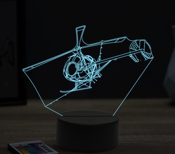 Beling 3D lampa,Agro helicopter, 16 farebná ULA6