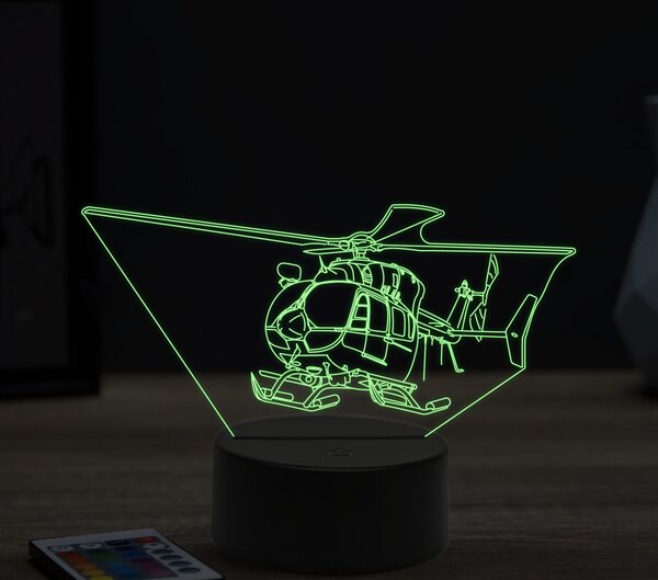 Beling 3D lampa, Eurocopter EC 145, 16 farebná ULA8