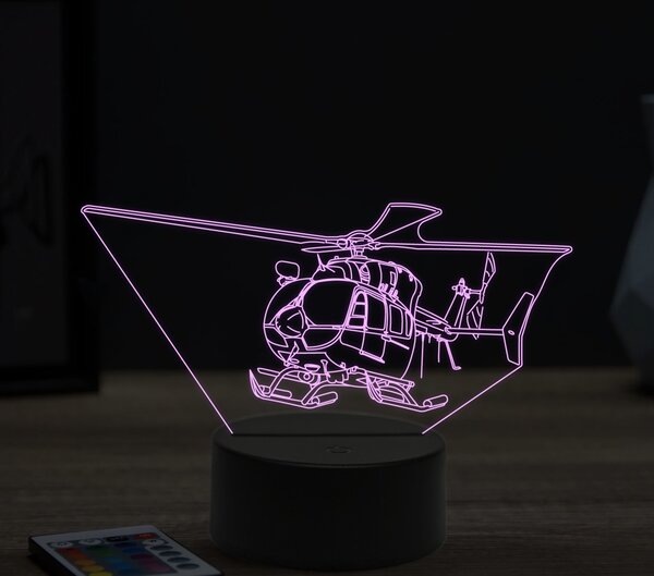 Beling 3D lampa, Eurocopter EC 145, 16 farebná ULA8