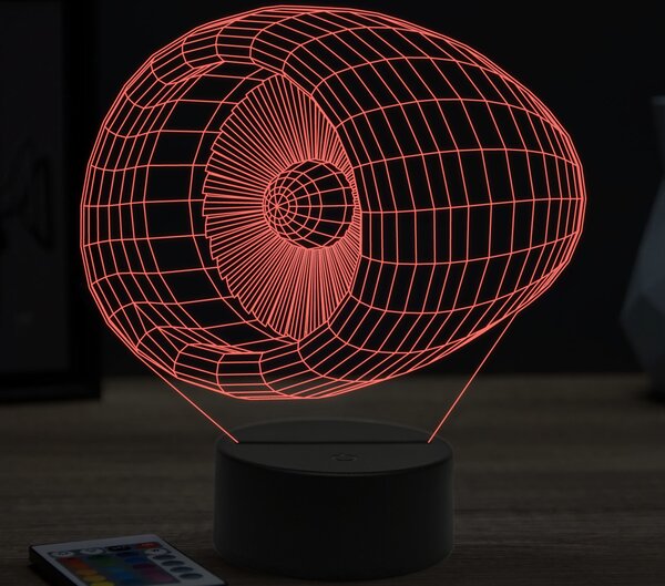 Beling 3D lampa, turbína, 16 farebná ULA12