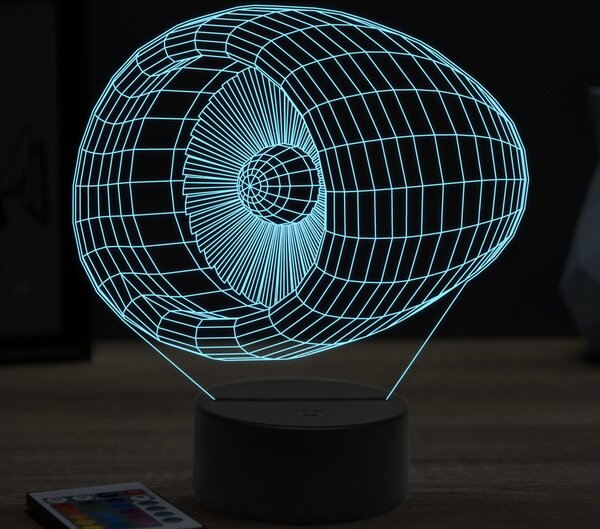 Beling 3D lampa, turbína, 16 farebná ULA12