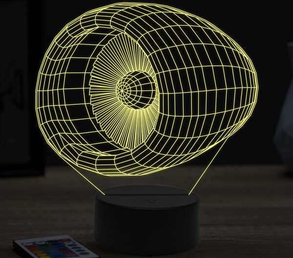 Beling 3D lampa, turbína, 16 farebná ULA12