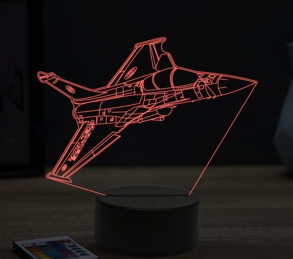 Beling 3D lampa,Mirage 2000C, 16 farebná ULA14
