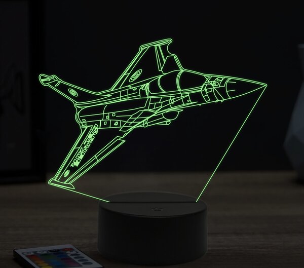 Beling 3D lampa,Mirage 2000C, 16 farebná ULA14