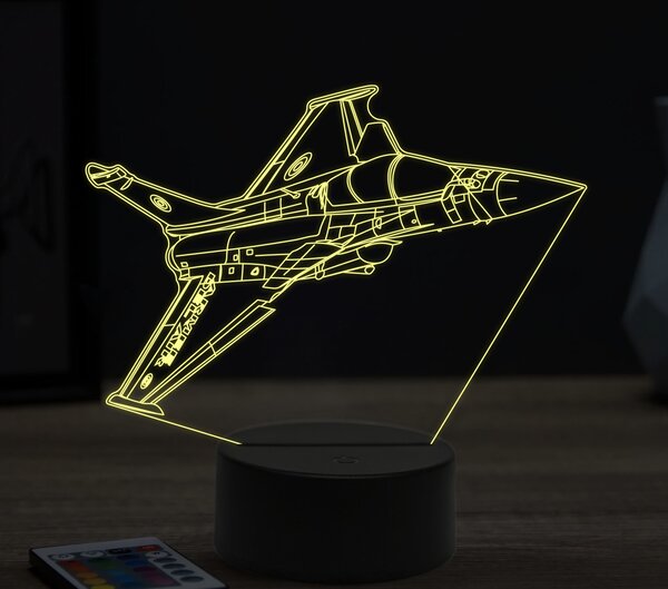 Beling 3D lampa,Mirage 2000C, 16 farebná ULA14
