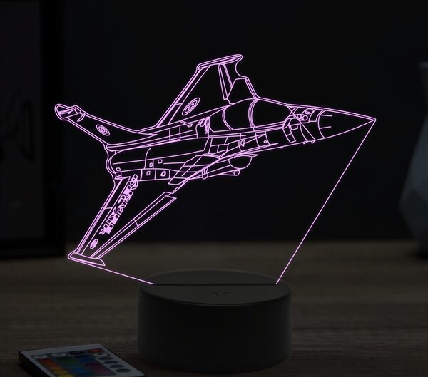 Beling 3D lampa,Mirage 2000C, 16 farebná ULA14