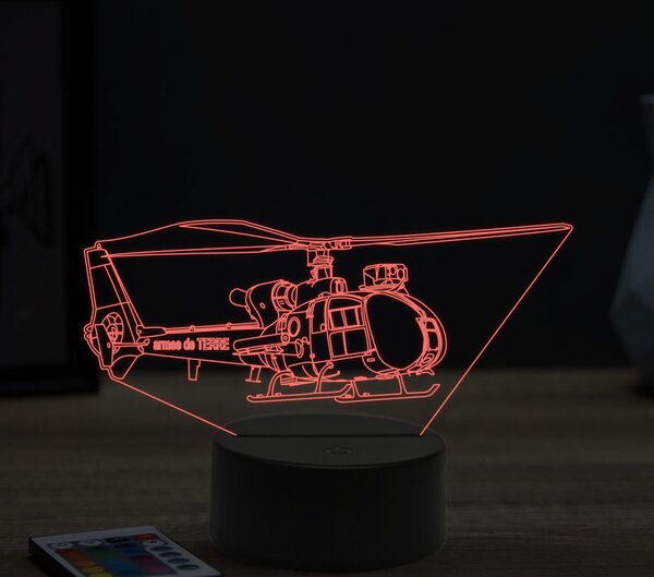 Beling 3D lampa,Gazelle AH.Mk.1, 16 farebná ULA15
