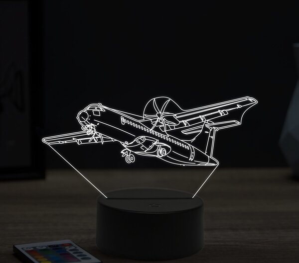 Beling 3D lampa,ATR 72-500, 16 farebná ULA17