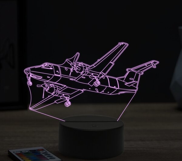 Beling 3D lampa,Beechcraft 1900, 16 farebná ULA18