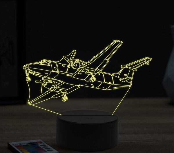 Beling 3D lampa,Beechcraft 1900, 16 farebná ULA18