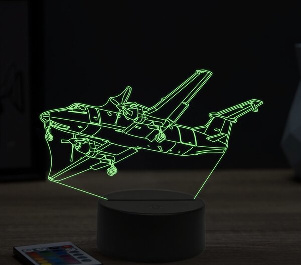 Beling 3D lampa,Beechcraft 1900, 16 farebná ULA18