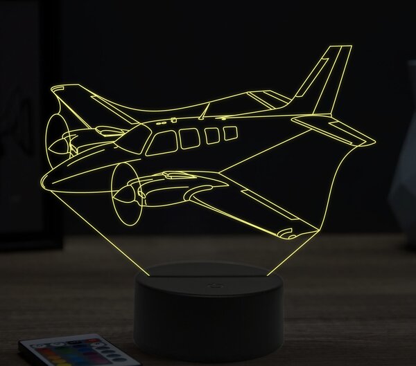Beling 3D lampa,Beechcraft Baron G58, 16 farebná ULA19