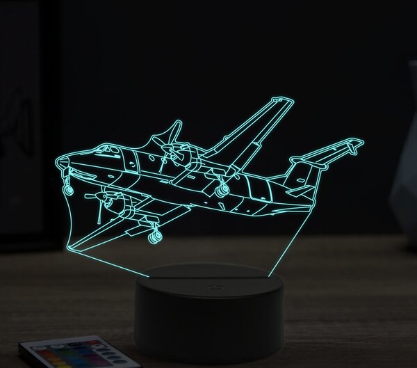 Beling 3D lampa,Beechcraft 1900, 16 farebná ULA18