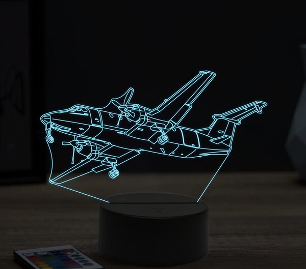 Beling 3D lampa,Beechcraft 1900, 16 farebná ULA18