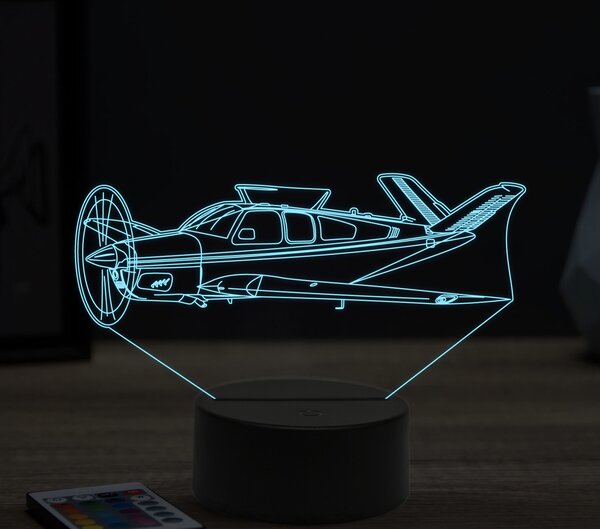 Beling 3D lampa,Beechcraft Bonanza, 16 farebná ULA20