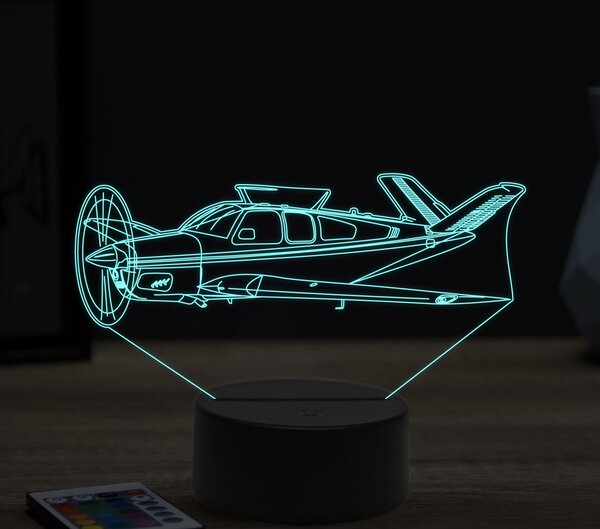Beling 3D lampa,Beechcraft Bonanza, 16 farebná ULA20