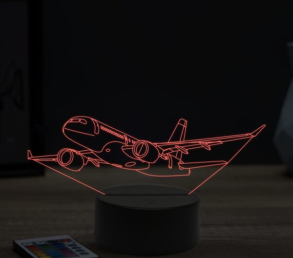 Beling 3D lampa,Airbus A220, 16 farebná ULA25