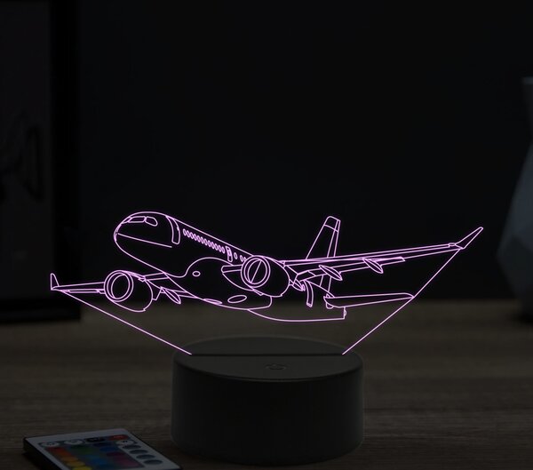 Beling 3D lampa,Airbus A220, 16 farebná ULA25