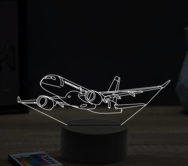 Beling 3D lampa,Airbus A220, 16 farebná ULA25