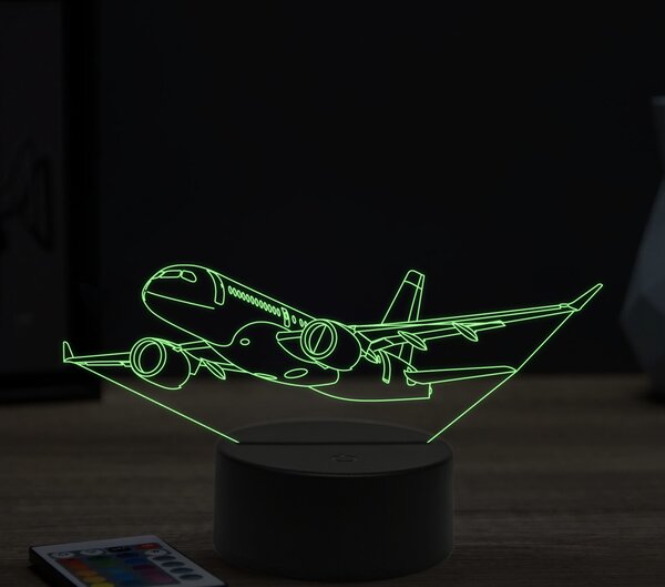 Beling 3D lampa,Airbus A220, 16 farebná ULA25