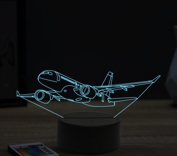 Beling 3D lampa,Airbus A220, 16 farebná ULA25