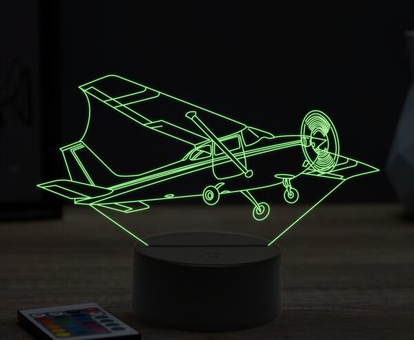 Beling 3D lampa,Cessna 172, 16 farebná ULA27