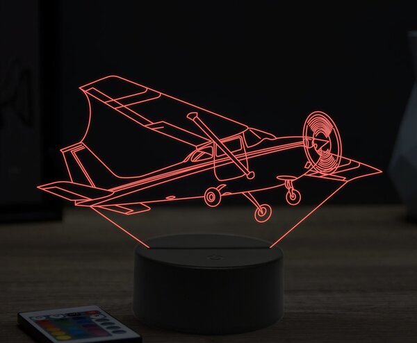 Beling 3D lampa,Cessna 172, 16 farebná ULA27