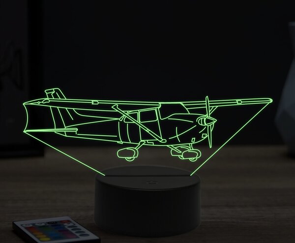 Beling 3D lampa,Cessna Skyhawk 172sp, 16 farebná ULA28