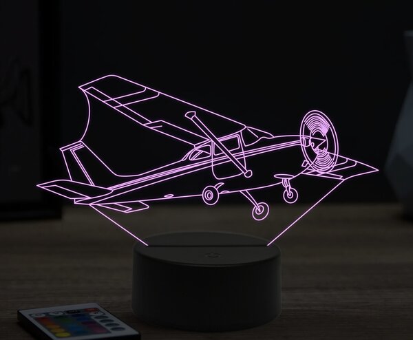 Beling 3D lampa,Cessna 172, 16 farebná ULA27