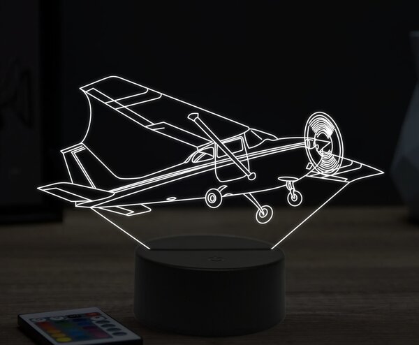 Beling 3D lampa,Cessna 172, 16 farebná ULA27