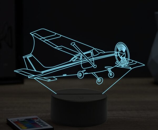 Beling 3D lampa,Cessna 172, 16 farebná ULA27