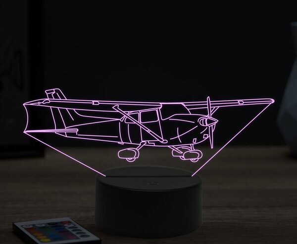 Beling 3D lampa,Cessna Skyhawk 172sp, 16 farebná ULA28