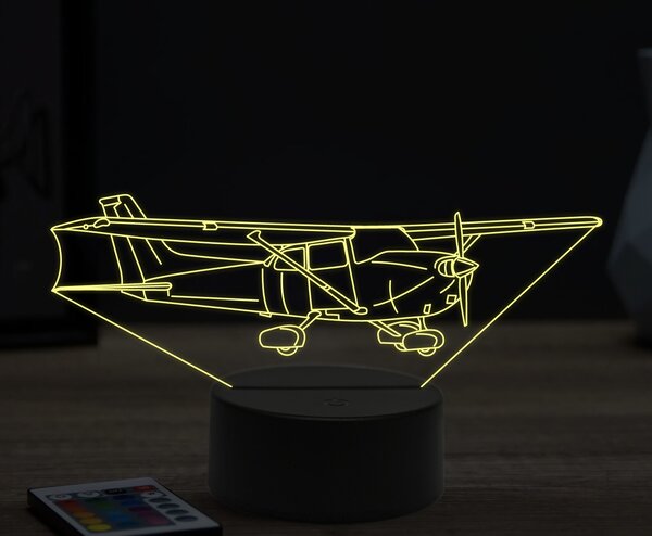 Beling 3D lampa,Cessna Skyhawk 172sp, 16 farebná ULA28