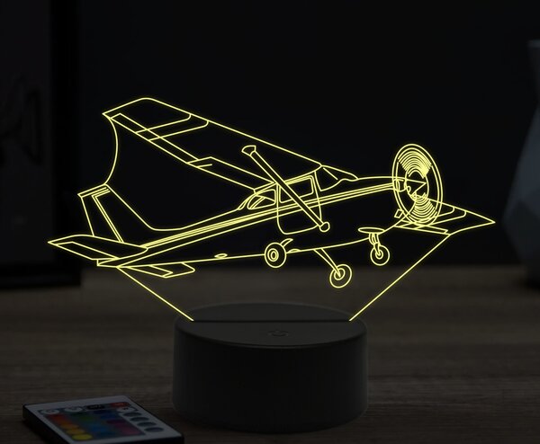 Beling 3D lampa,Cessna 172, 16 farebná ULA27