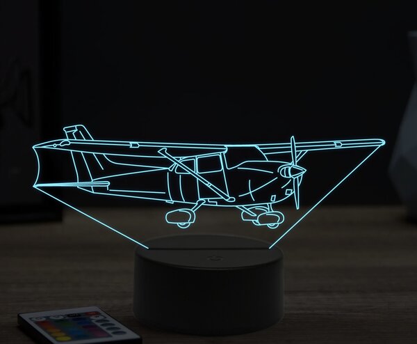 Beling 3D lampa,Cessna Skyhawk 172sp, 16 farebná ULA28