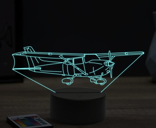 Beling 3D lampa,Cessna Skyhawk 172sp, 16 farebná ULA28