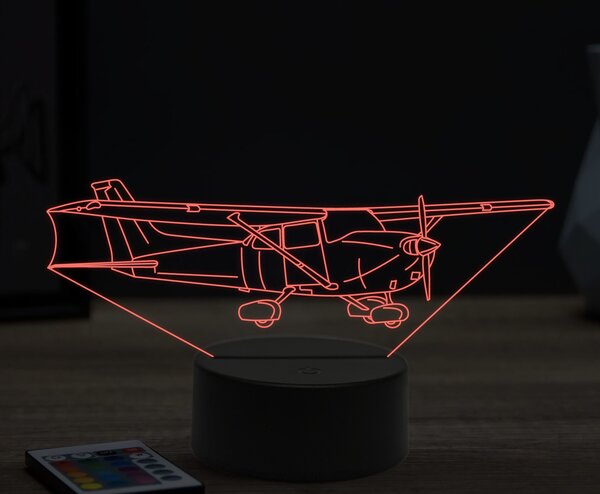 Beling 3D lampa,Cessna Skyhawk 172sp, 16 farebná ULA28