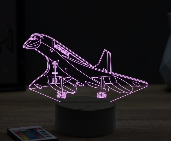 Beling 3D lampa,Concorde, 16 farebná ULA31