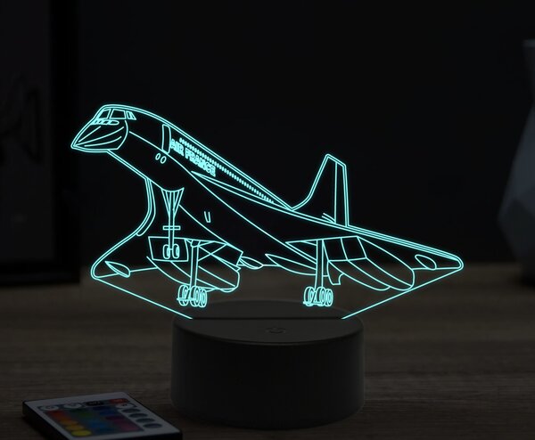 Beling 3D lampa,Concorde, 16 farebná ULA31