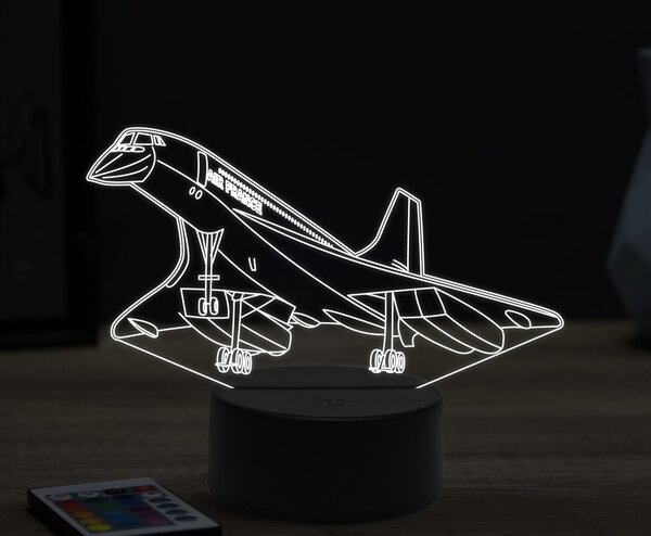 Beling 3D lampa,Concorde, 16 farebná ULA31