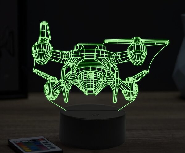 Beling 3D lampa,dron, 16 farebná ULA33