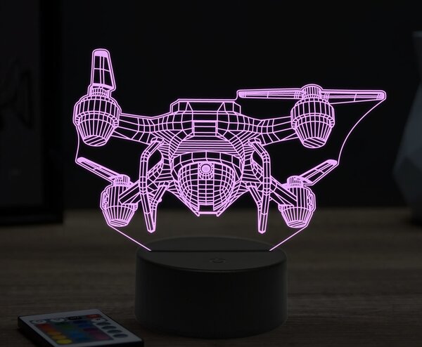 Beling 3D lampa,dron, 16 farebná ULA33