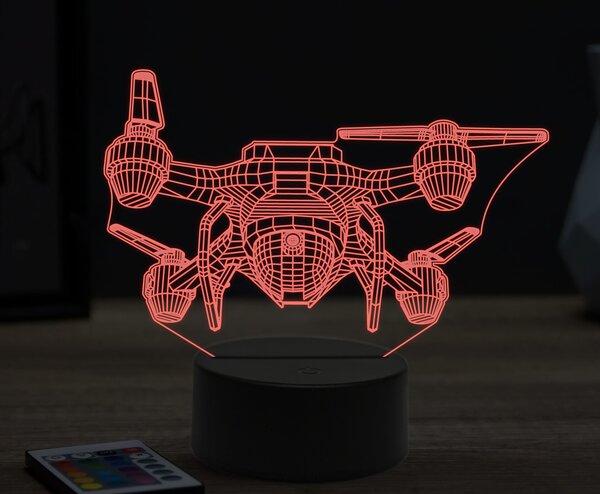 Beling 3D lampa,dron, 16 farebná ULA33